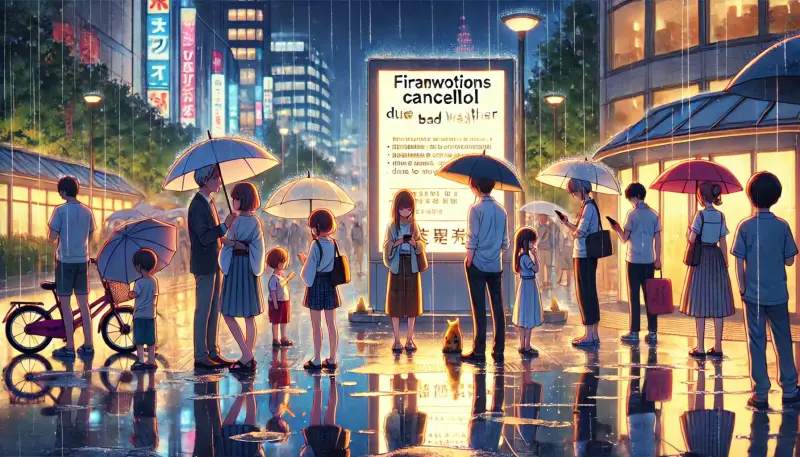 雨天時や中止の可能性と対応方法