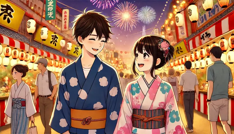 花火大会で距離を縮める会話例