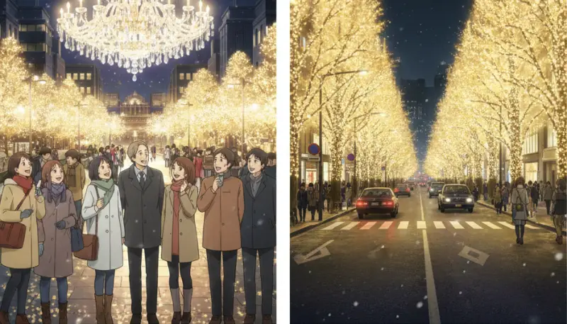 恵比寿・表参道イルミネーションとの戦略的な比較