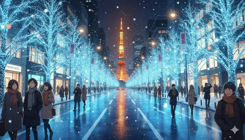 ①六本木ヒルズのけやき坂イルミネーション開催期間と時間と場所