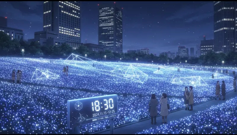 東京ミッドタウンのイルミネーション開催期間と時間と場所