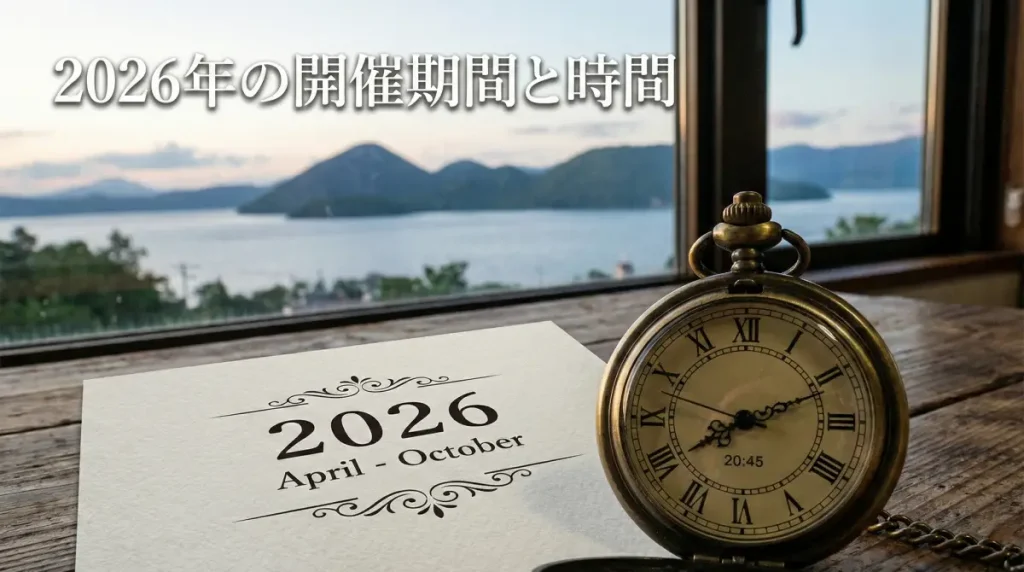 2026年の開催期間と時間